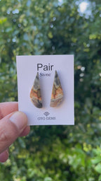 Mookaite Jasper 33x10mm Matching Pair Cabochon Approximately 19 Carat (GTG-MMK-7)