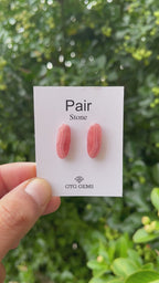 Rhodochrosite 20x8mm Matching Pair Cabochon