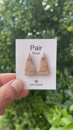 Picture Jasper 28x15.5mm Matching Pair Cabochon Approximately 23.50 Carat (GTG-MP-11)