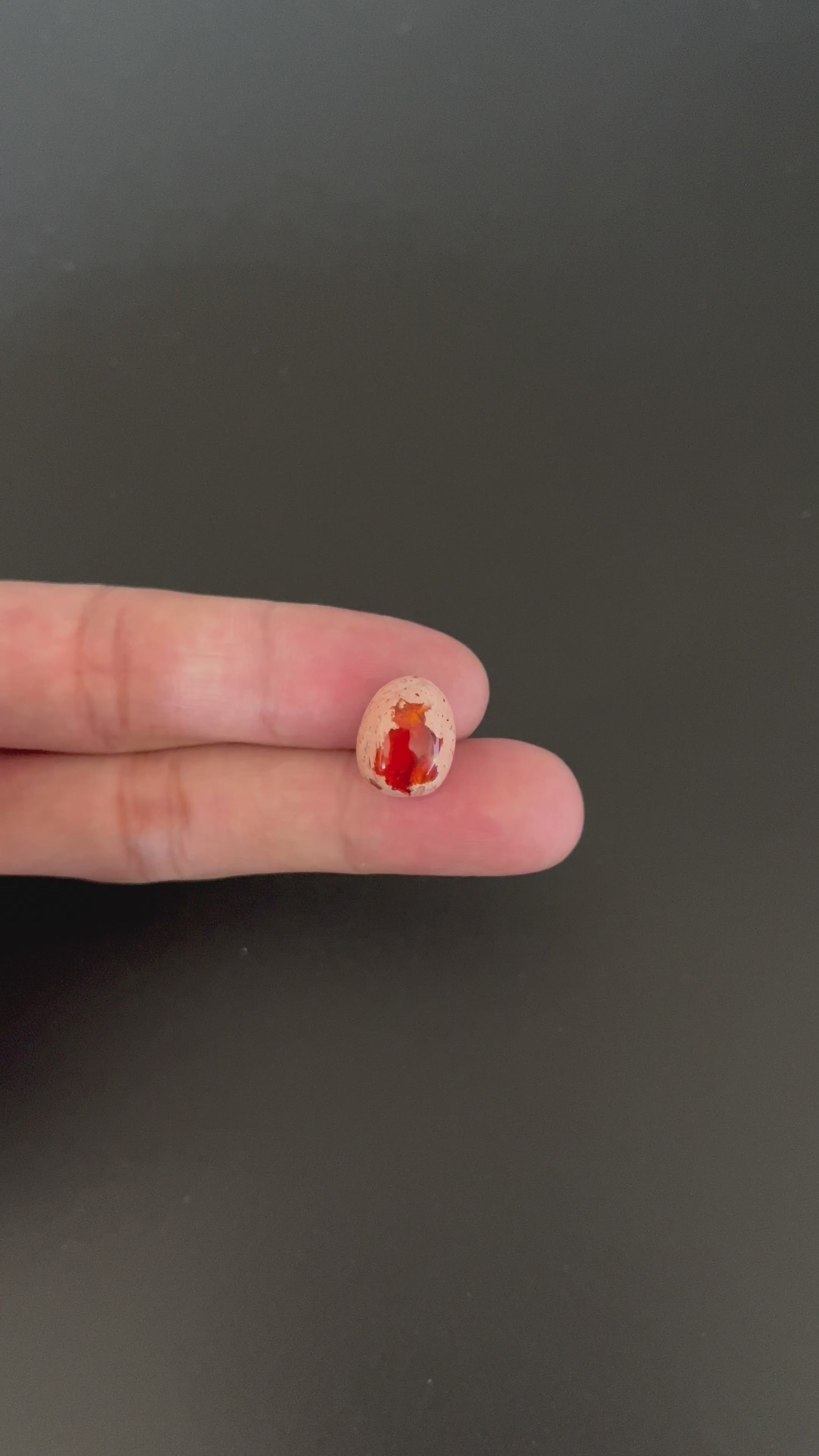 Mexican Fire Opal Cabochon 14x11 mm Approximately 5.74 Carat (GTG-MFO-15)