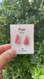 Rhodochrosite 21x12mm Matching Pair Cabochon