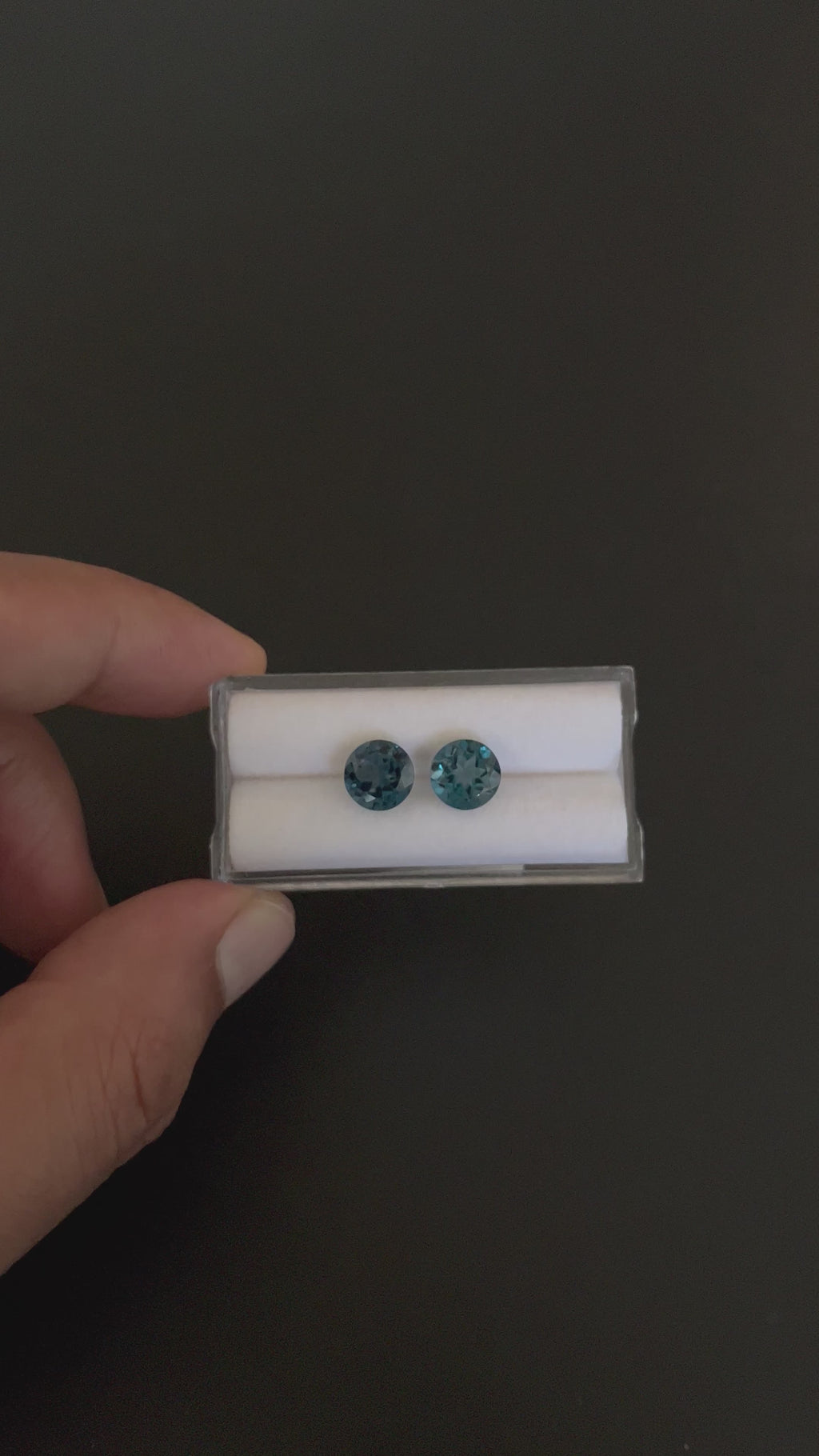 London Blue Topaz Faceted 8.2 mm Matching Pair Approximately 5.15 Carat (GTG-TO-97)