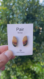 Mookaite Jasper 21x9mm Matching Pair Cabochon Approximately 12 Carat (GTG-MMK-9)