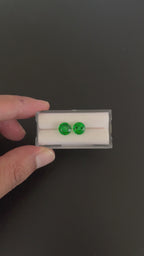 Green Topaz Faceted Matching Pair 8 mm, Approximately 4.77 Carat (GTG-GTO-29)