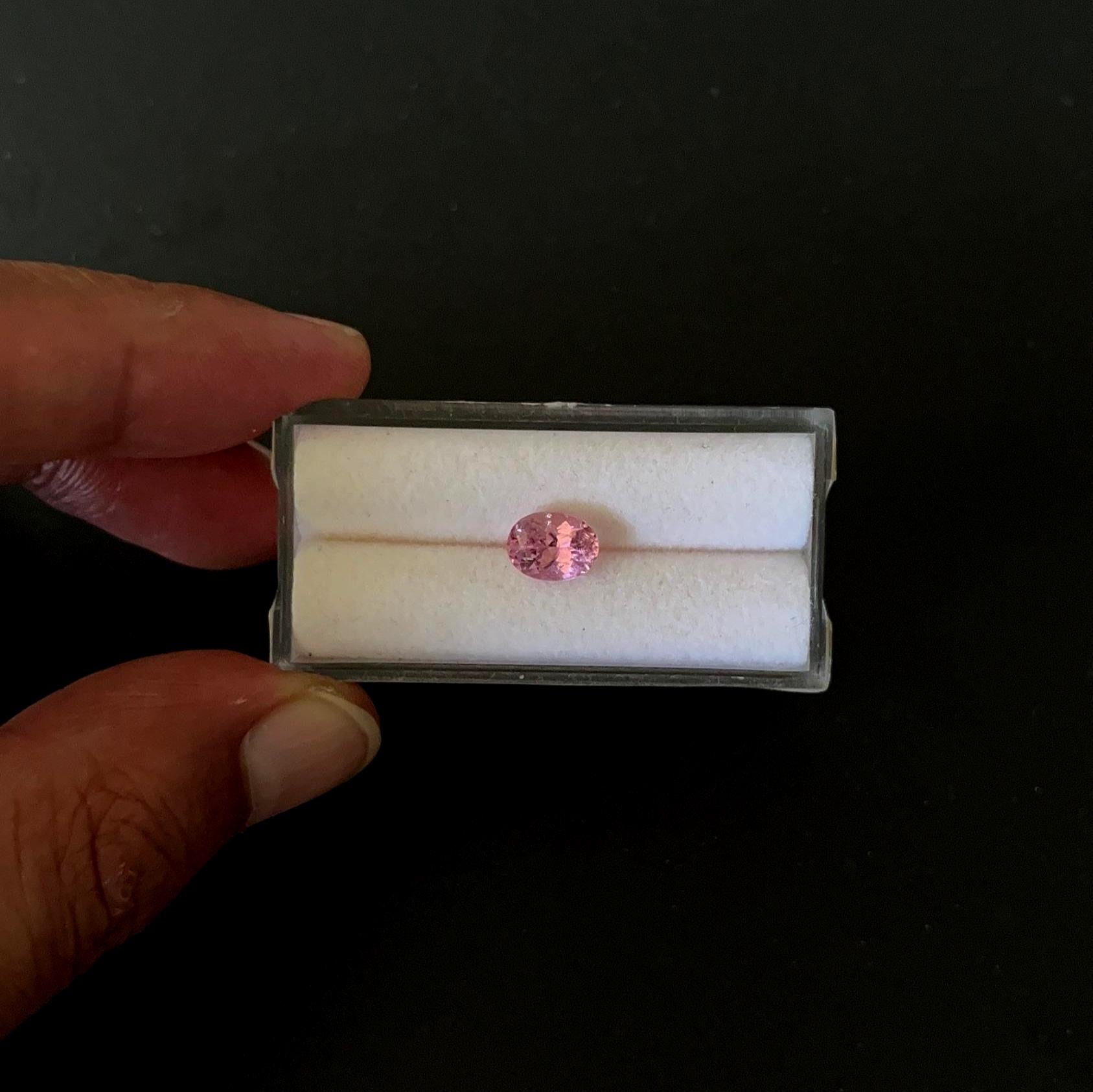 Natural Tourmaline Faceted 8.1x6.1 mm Single Piece Approximately 1.37 Carat (GTG-TOU-327)