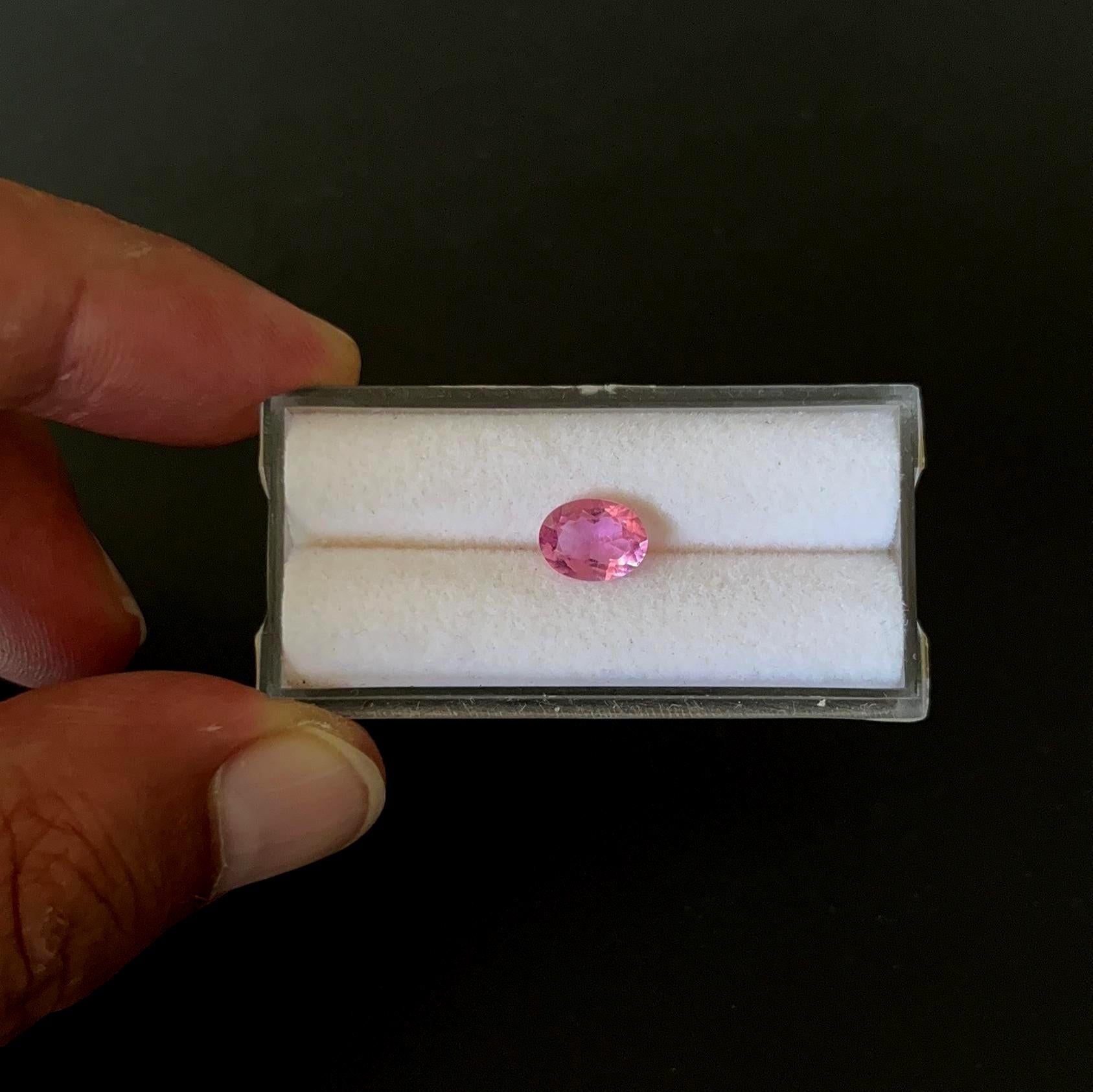 Natural Tourmaline Faceted 8x6.1 mm Single Piece Approximately 1.09 Carat (GTG-TOU-328)