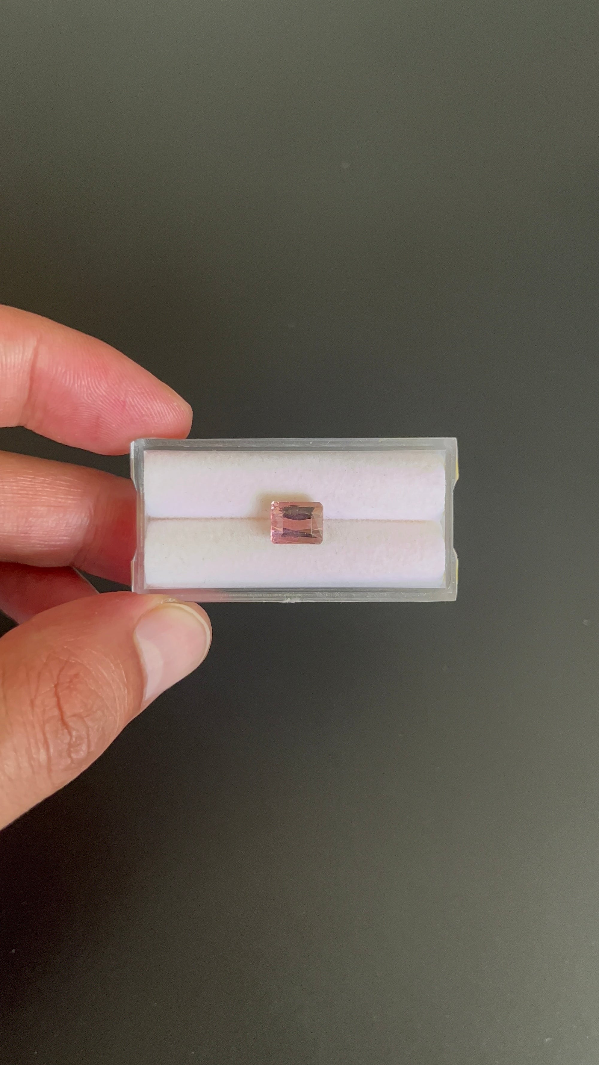 Tourmaline, Faceted Rectangle Shape  8.4 x 7.2 x 5.0mm   Approximately 2.0 Carat (GTG-TOU-44)