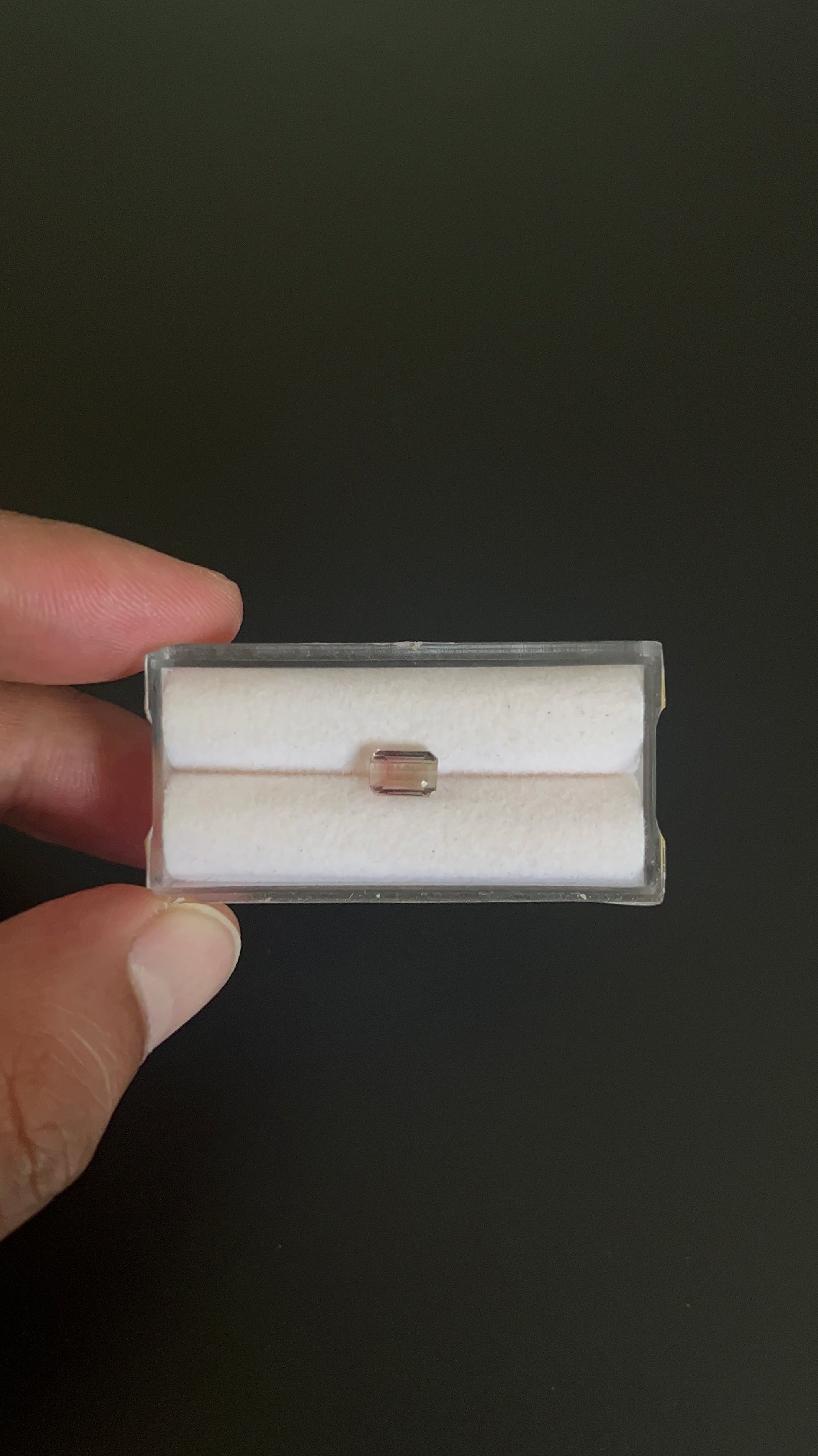 Tourmaline, Faceted Rectangle Shape 6.5 x 4.0 x 3.0 mm Approximately 0.90 Carat (GTG-TOU-54)