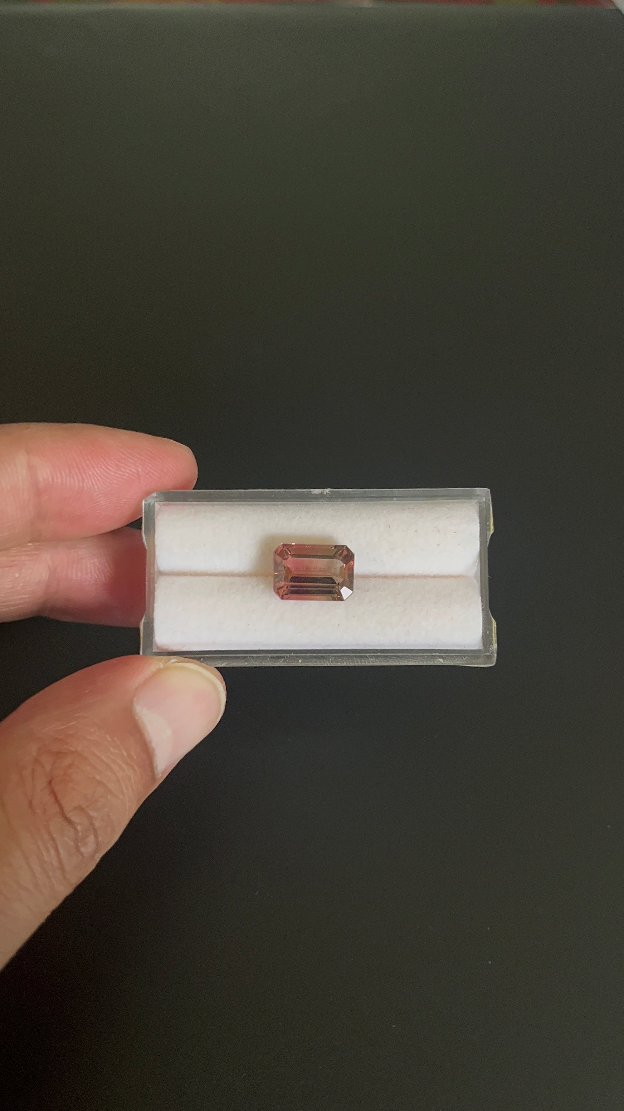 Tourmaline Faceted Rectangle Shape 11.0 x 7.8 x 5.3 mm Single Piece Approximately 3.94 Carat (GTG-TOU-246)