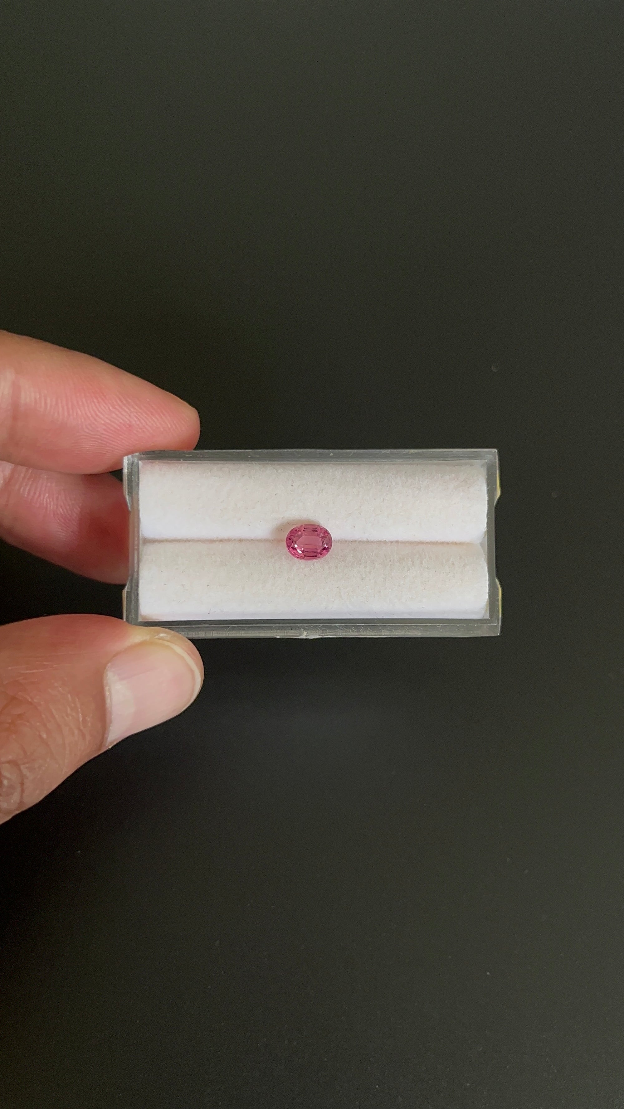 Natural Pink Tourmaline, Faceted 6x4.85mm Approximately 0.80 Carat (GTG-TOU-255)